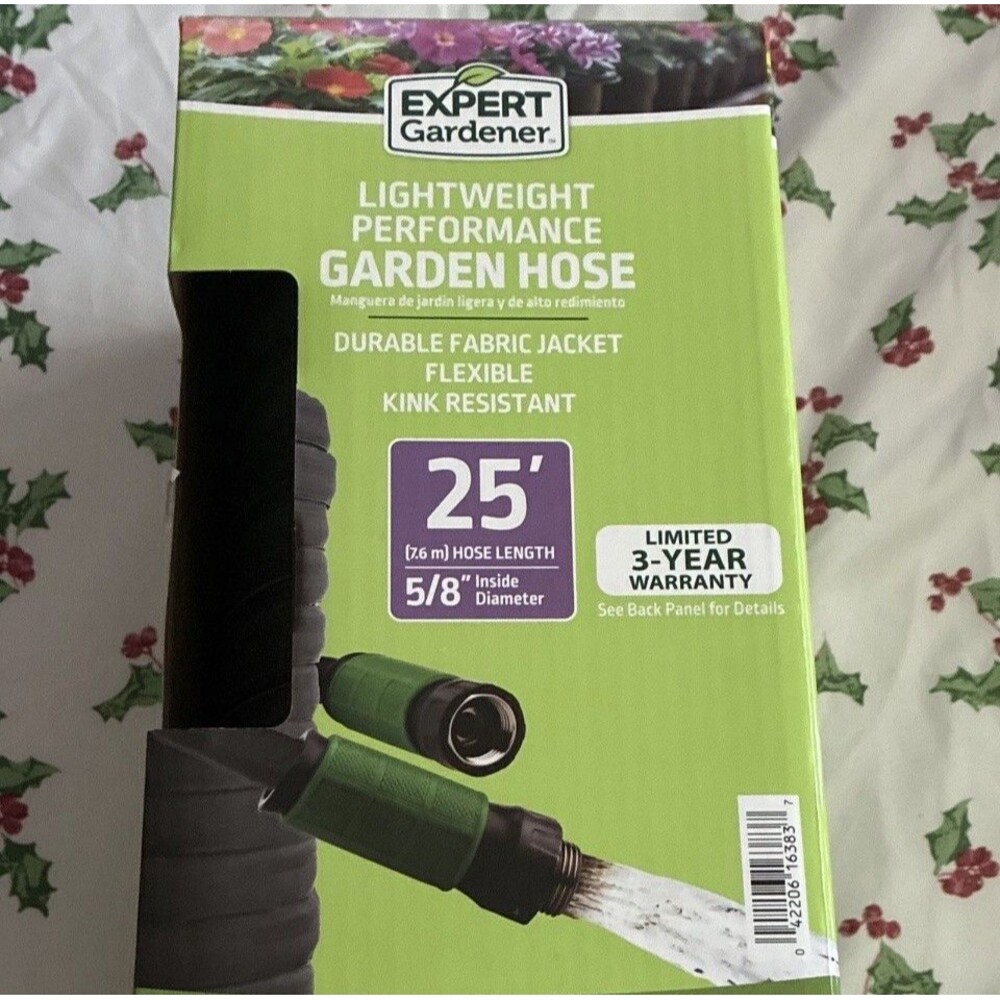 Expert Gardener Lightweight Flexible Kink Resistant Garden Hose 25 ft 5/8 in